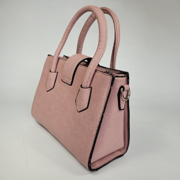 NWT K.Carroll Accessories Light Pink Purse, Satchel or Crossbody Square - Picture 3 of 10